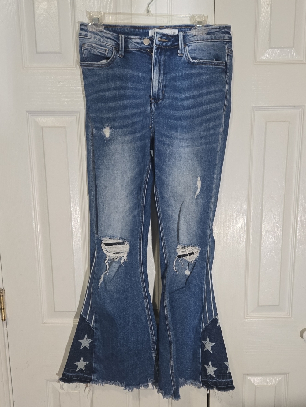 Buckle Bridge By Gly High Rise Flare Flag Jeans 19W